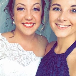 David’s bridal bridesmaid dress